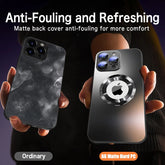 Matte Magnetic Tempered Glass Phone Case for iPhone